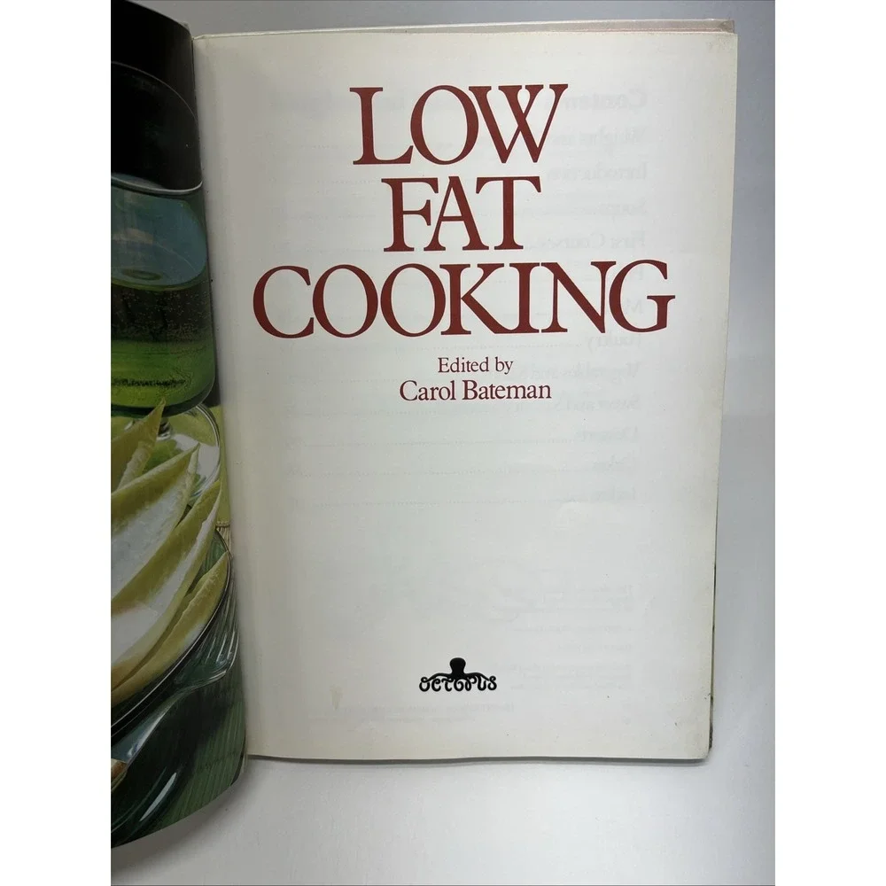 1980 LOW FAT COOKING Hardcover Cook Book by OCTOPUS BOOKS